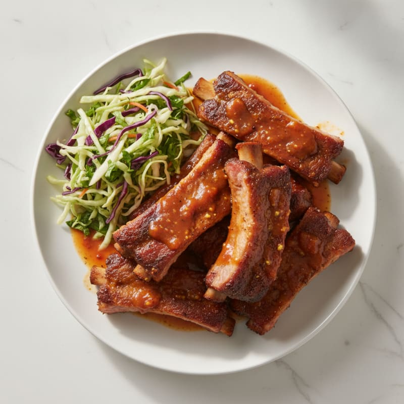 Smoked BBQ Ribs with Tangy Glaze