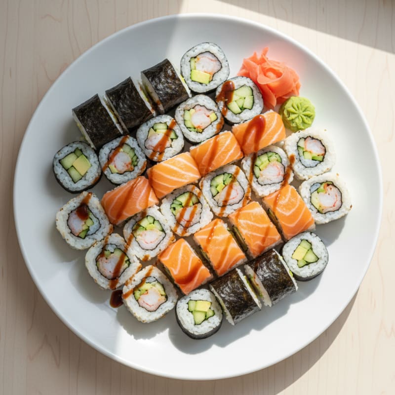 Assorted Fresh Sushi Rolls