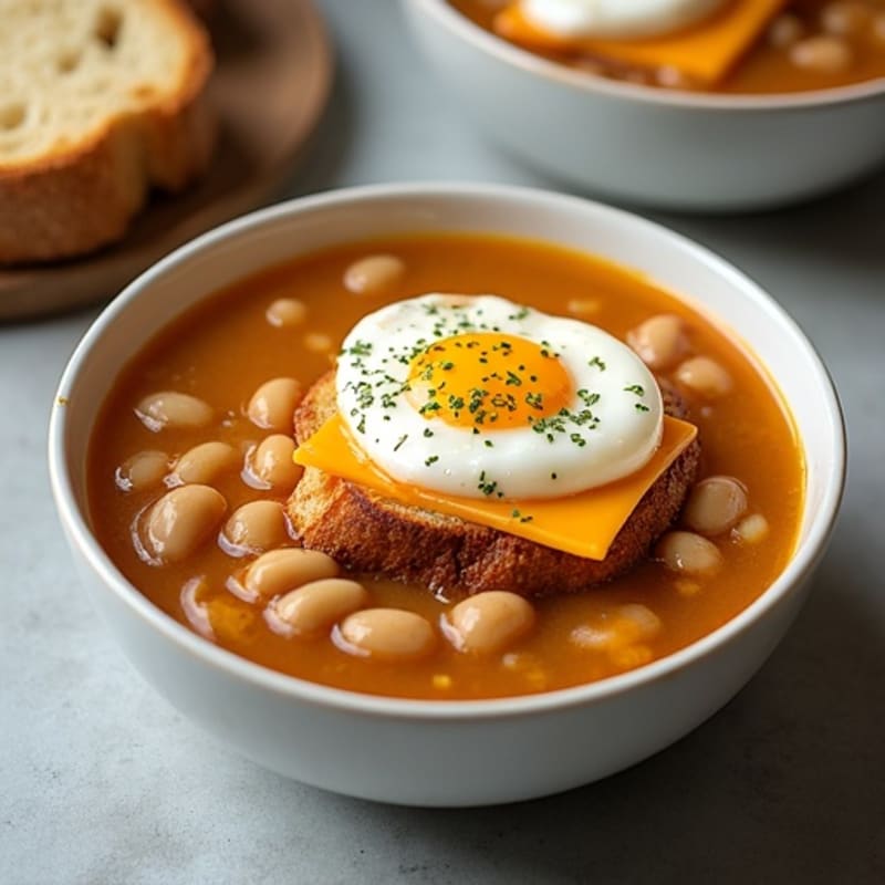 Caramelized Onion Soup with Crispy Cheese Toast
