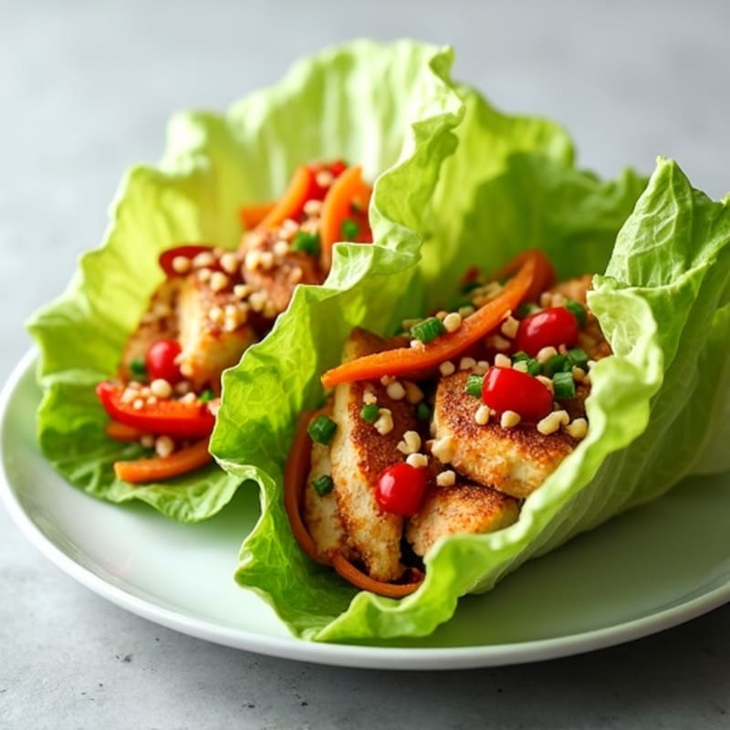 Crispy Chicken Lettuce Wraps