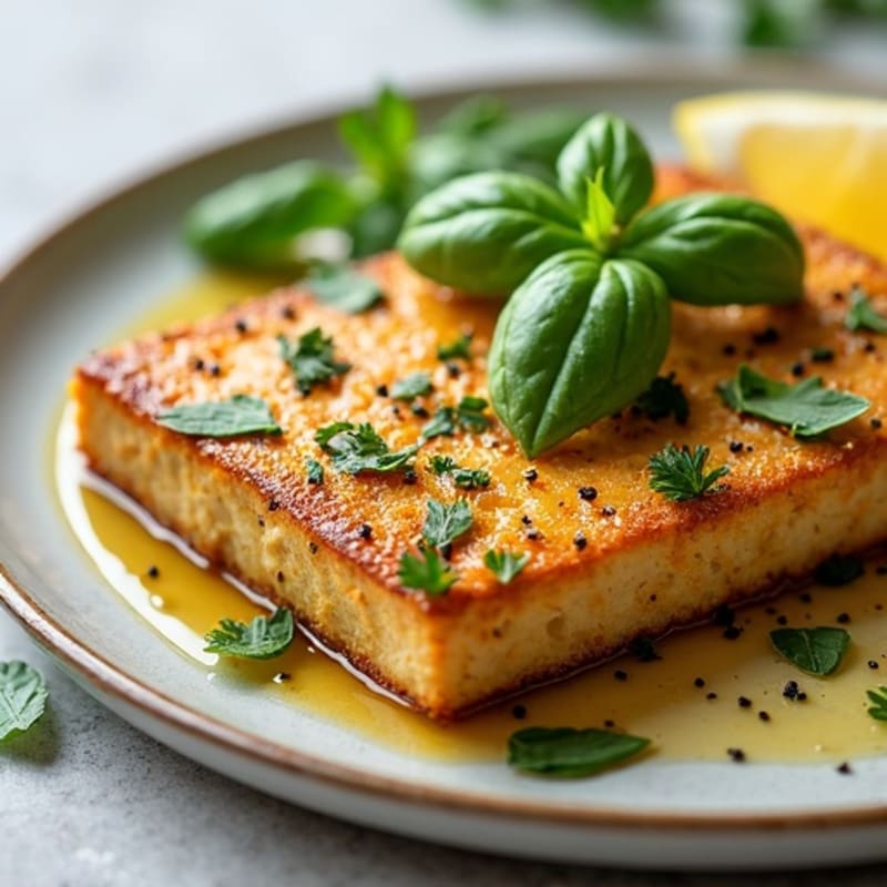 Herb-Crusted Pan-Seared Tofu Steaks