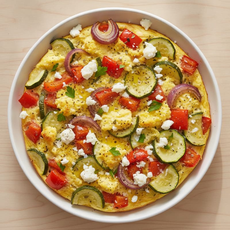 Sheet Pan Baked Eggs with Roasted Vegetables