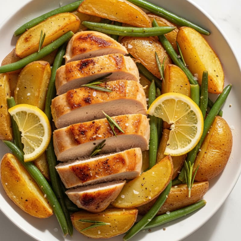 Lemon Herb Roasted Chicken and Potatoes