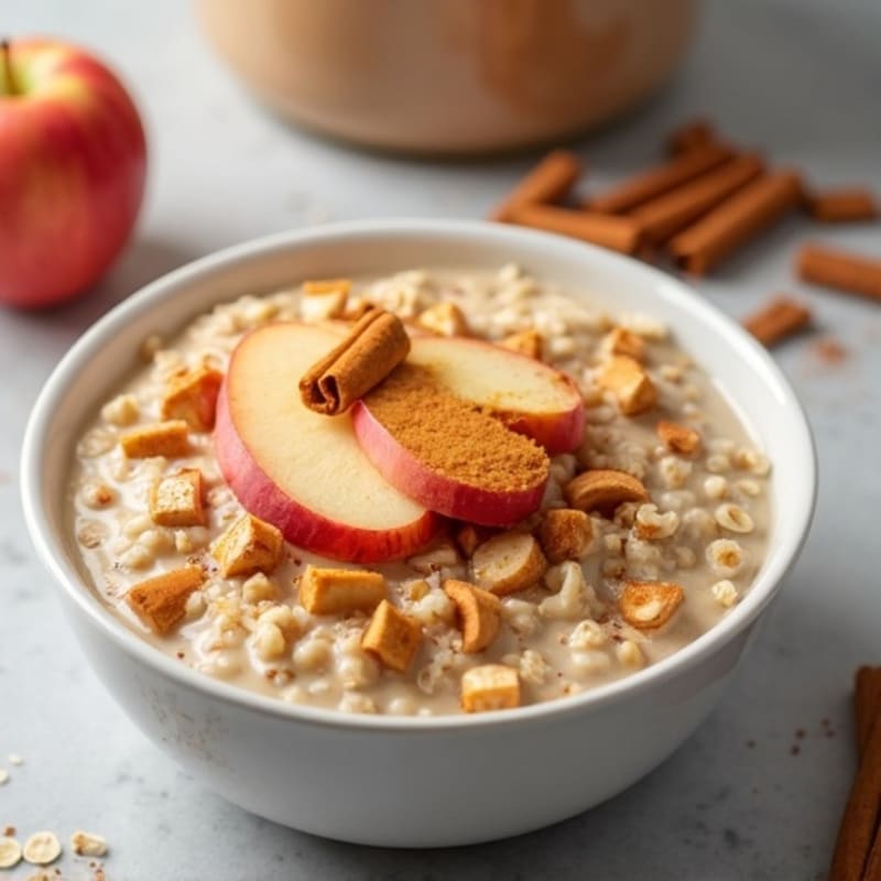 Protein-Packed Apple Cinnamon Oatmeal Bowl