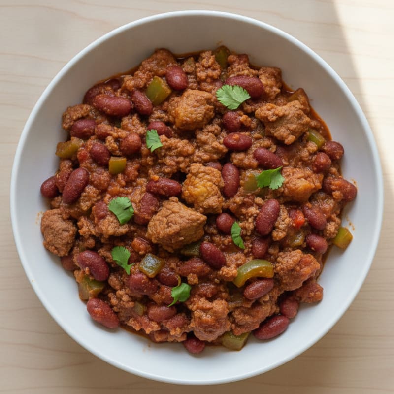 Slow Cooker Beef Chili with Kidney Beans
