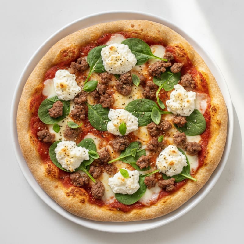 Beef and Ricotta Pizza
