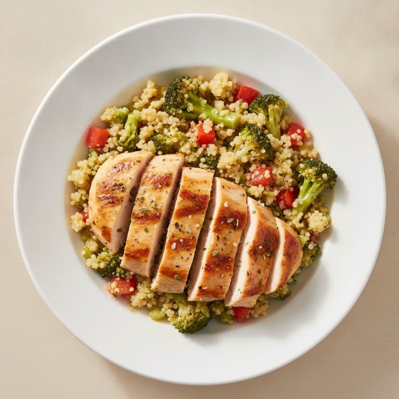 Lemon-Herb Chicken and Quinoa Power Bowl