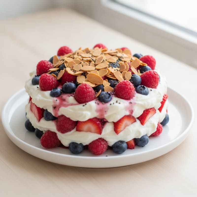 Creamy Greek Yogurt Protein Parfait with Mixed Berries