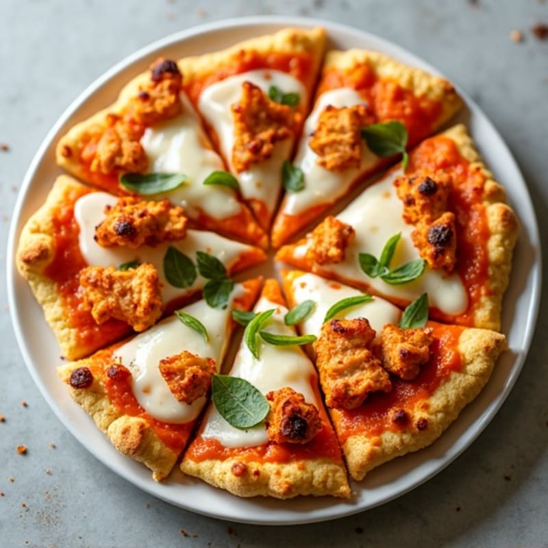 Crispy Buffalo Chicken Cauliflower Crust Pizza