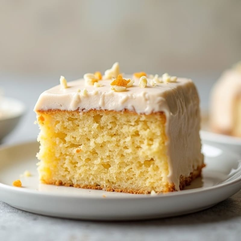 Lightened-Up Vanilla Bean Cake with Silky Cashew Frosting