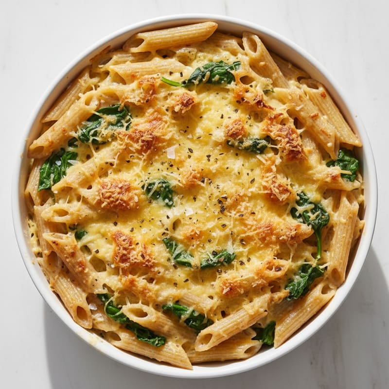 Baked Egg and Pasta Gratin