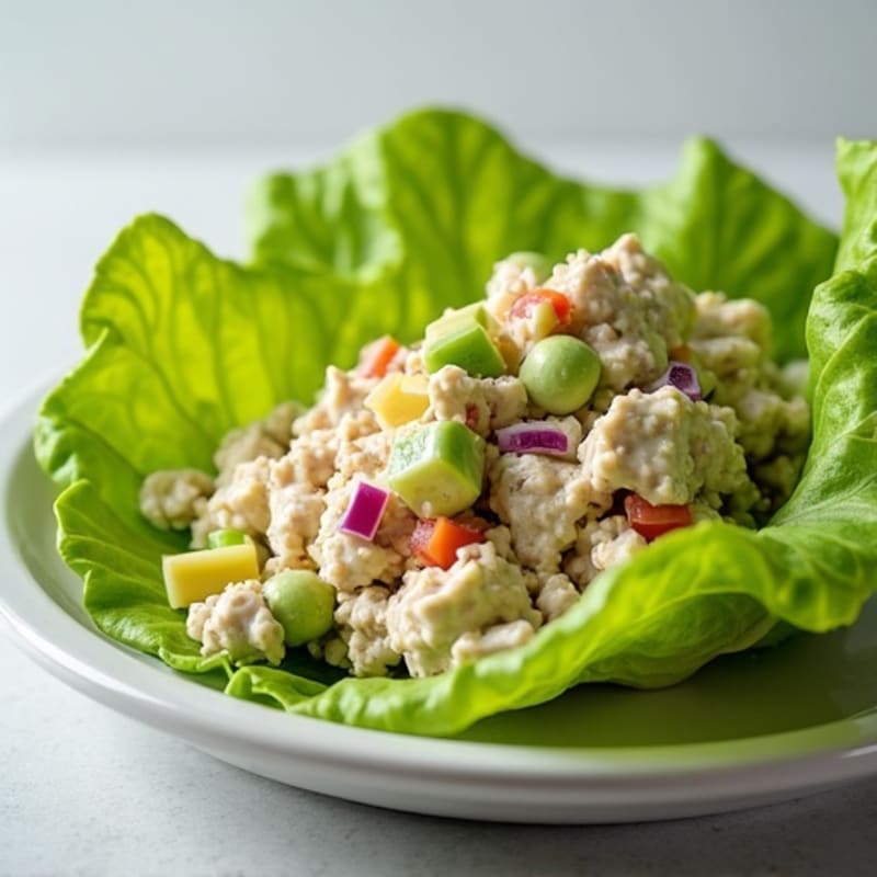 Creamy Tuna Salad with Crisp Lettuce Wraps