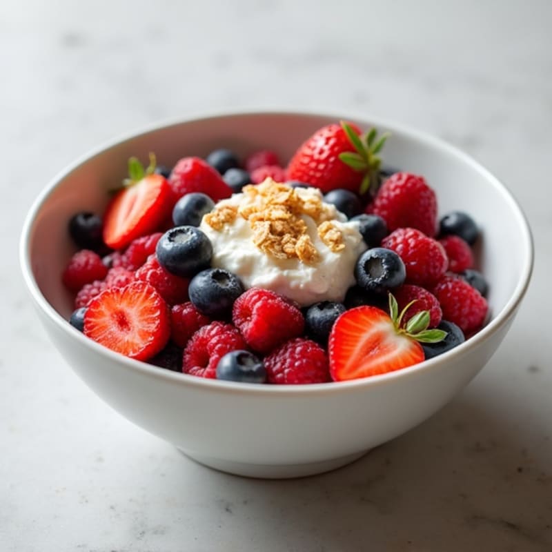 Cottage Cheese and Berry Protein Bowl