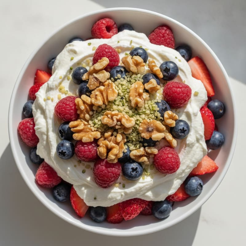Creamy Greek Yogurt and Mixed Berry Protein Parfait