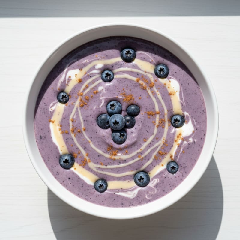 Blueberry Vanilla Protein Power Smoothie