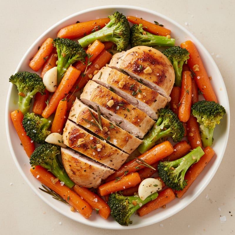 Garlic Herb Roasted Chicken with Vegetables