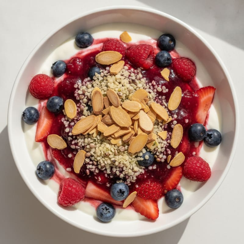 Creamy Greek Yogurt Protein Parfait with Mixed Berries