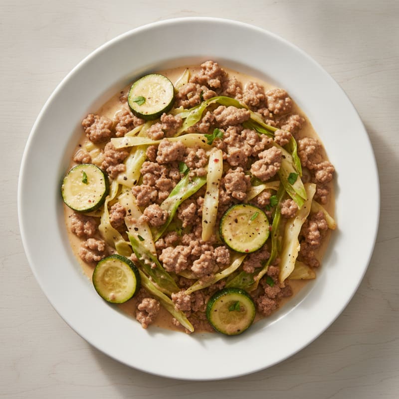 Ground Beef and Cabbage Skillet