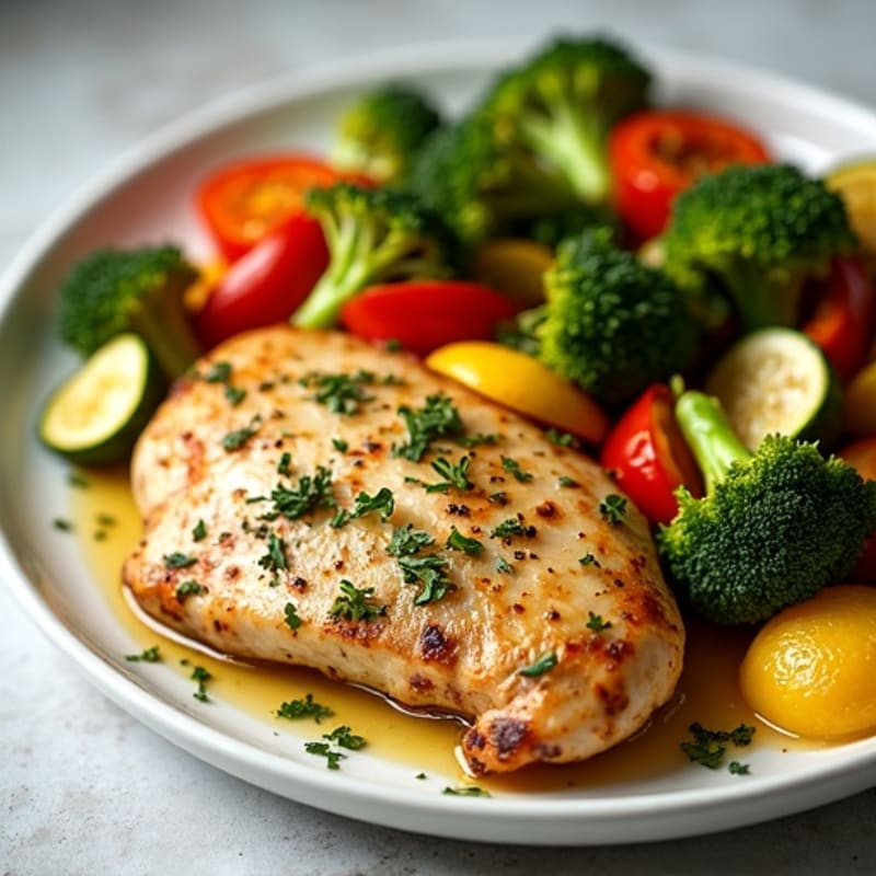 Sheet Pan Lemon Herb Chicken with Crispy Roasted Vegetables