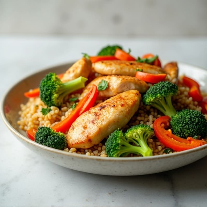 Chicken and Veggie Brown Rice Stir-Fry