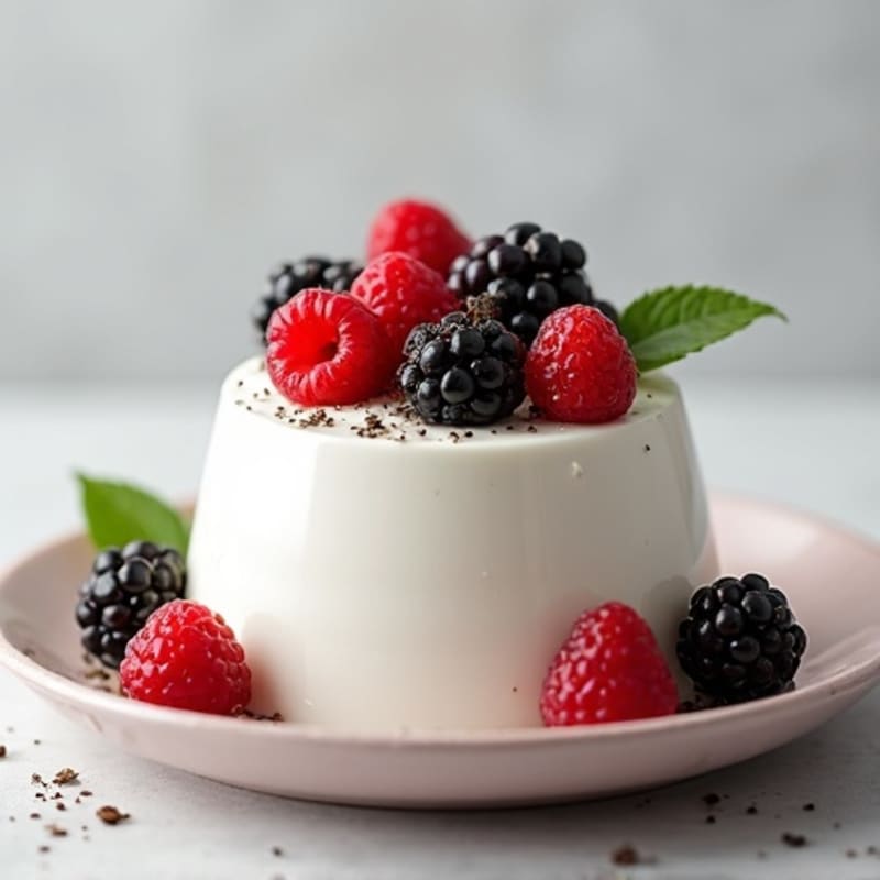 Creamy Greek Yogurt Protein Mousse with Berries