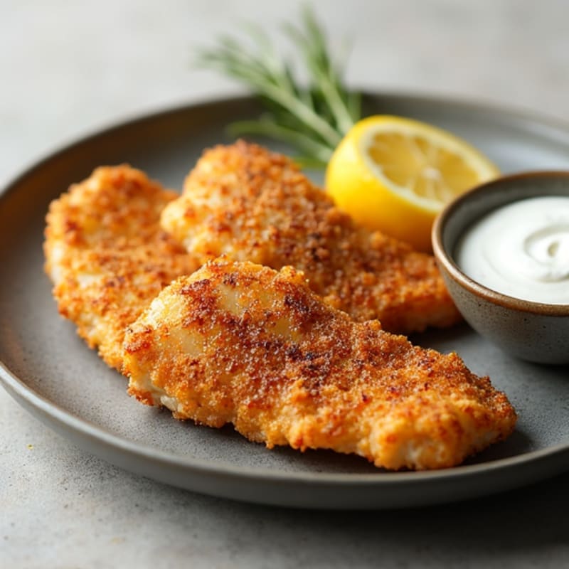 Crispy Blackened Catfish with Lemon