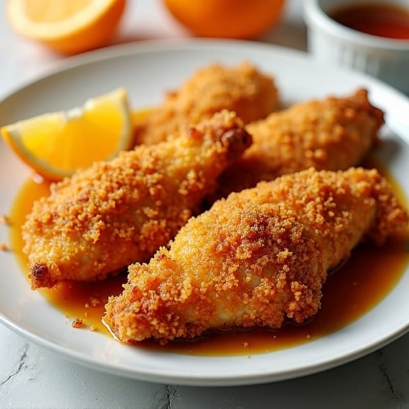 Crispy Air-Fried Orange Chicken