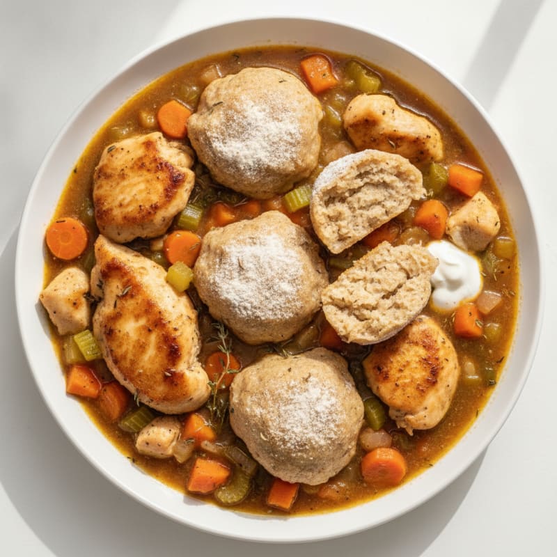 Homestyle Chicken and Herb Dumplings