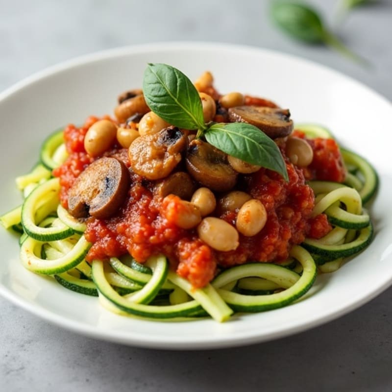 Hearty Mushroom Ragu with Zucchini Noodles
