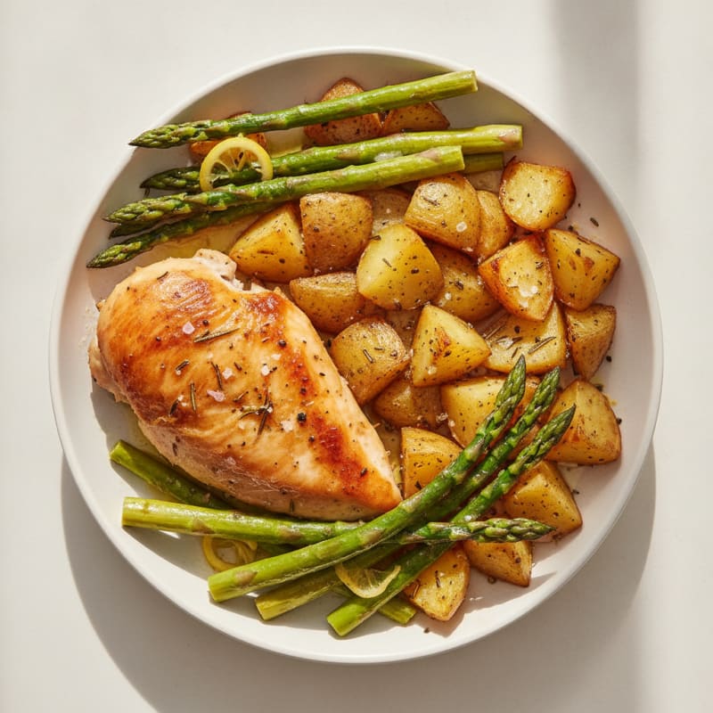 Rotisserie Chicken with Garlic Herb Potatoes