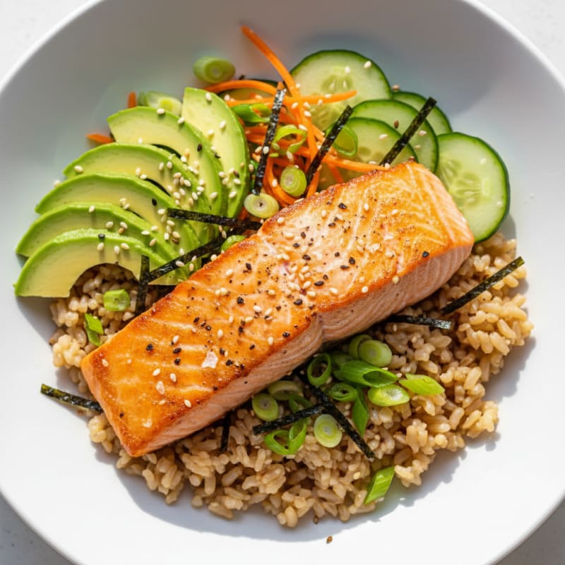 Salmon Sushi Rice Bowl