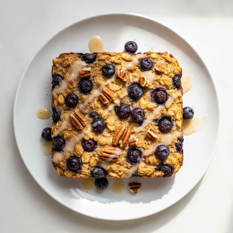 Blueberry Pecan Baked Oatmeal