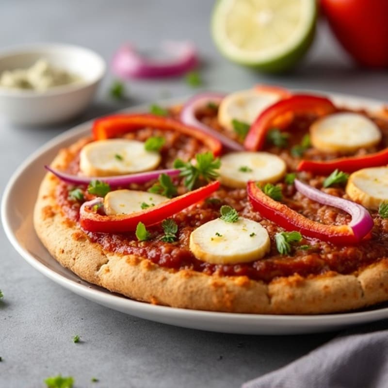 Crispy High-Protein BBQ Chicken Pizza