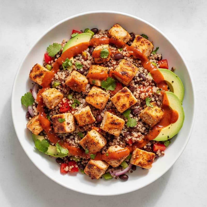 Spicy Chicken and Quinoa Protein Bowl