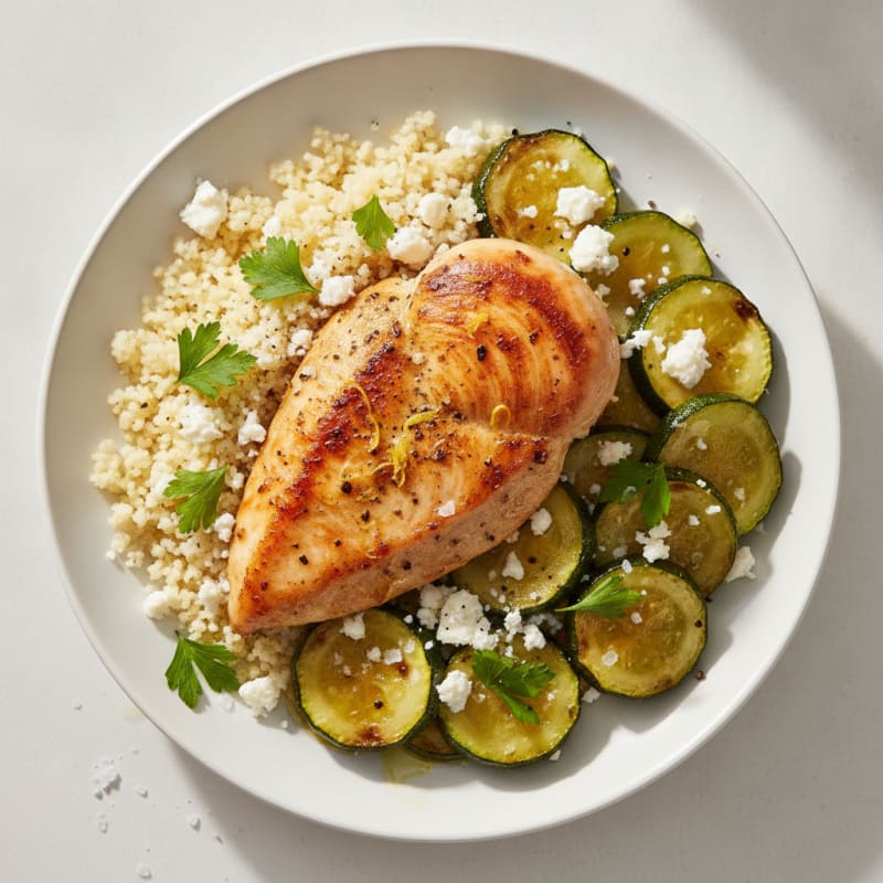 Mediterranean Chicken Breast with Roasted Vegetables