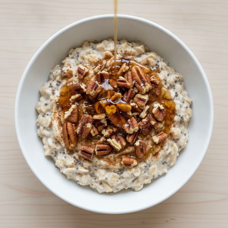 Maple Pecan Overnight Oats