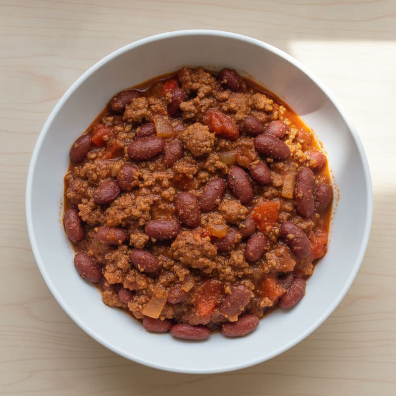 Slow Cooker Beef Chili with Kidney Beans