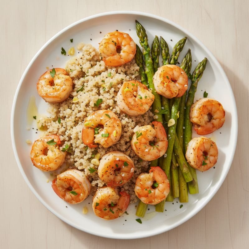 Lemon-Herb Shrimp with Roasted Asparagus