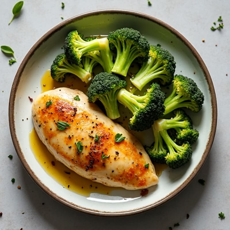 Sheet Pan Garlic Chicken and Broccoli
