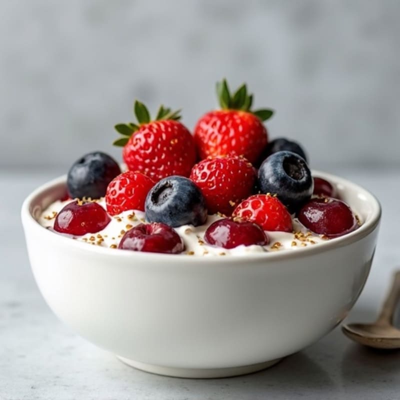 Creamy Greek Yogurt Protein Bowl with Mixed Berries
