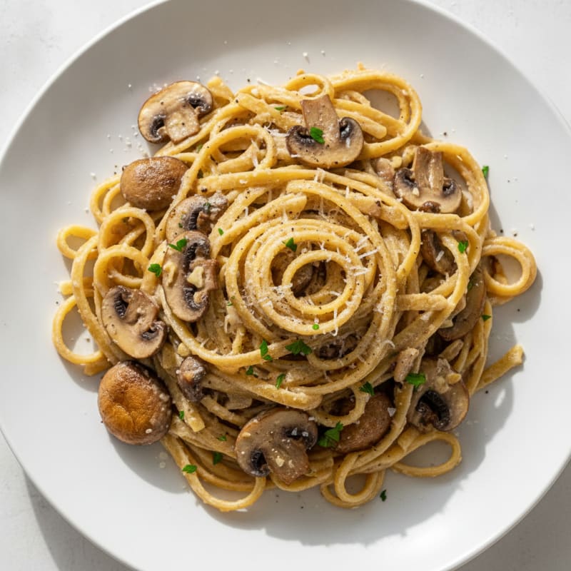 Truffle Mushroom Tagliatelle with Parmesan