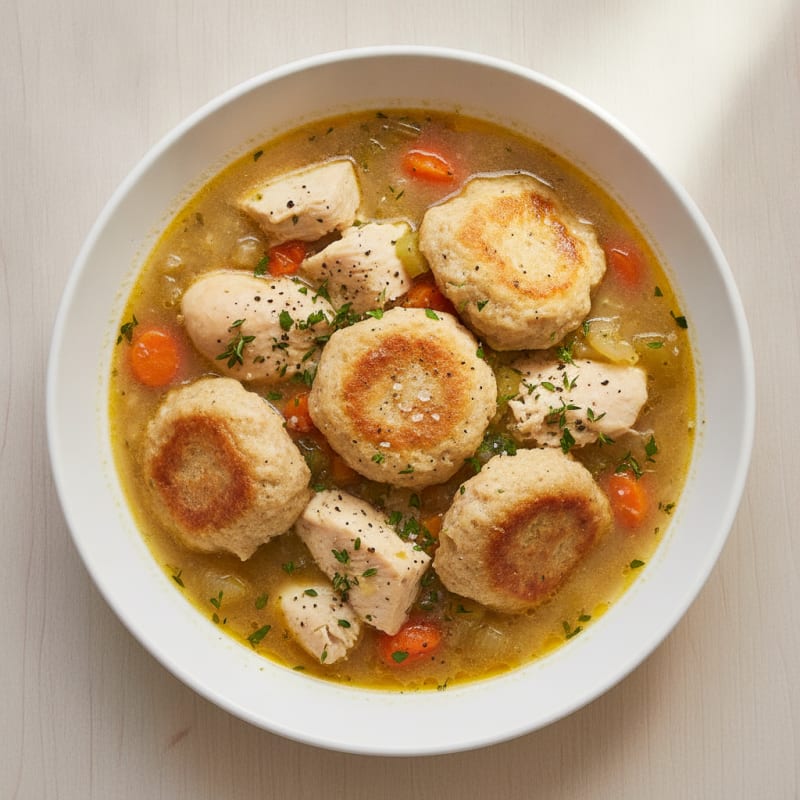 Homestyle Chicken and Herb Dumplings