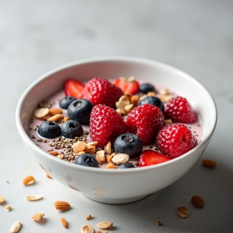 Creamy Protein Yogurt Bowl with Mixed Berries