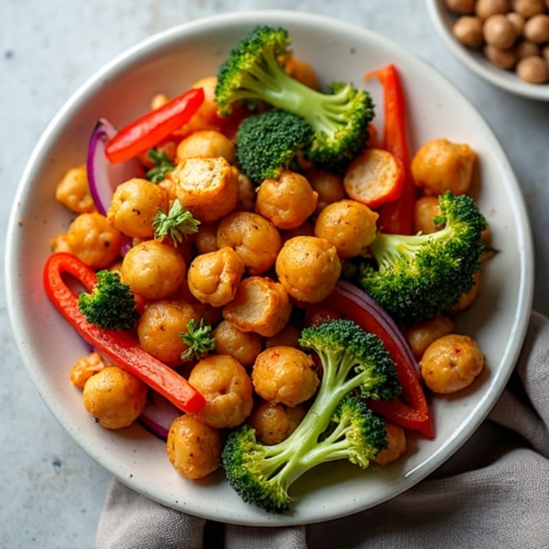 Sheet Pan Crispy Chickpeas and Roasted Vegetables