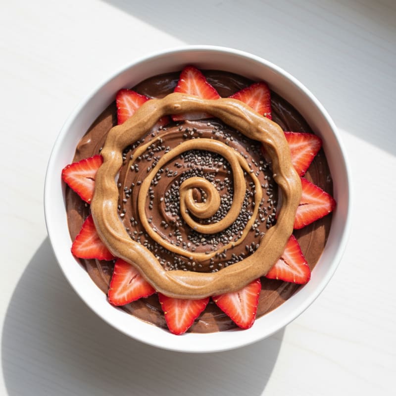 Silky Chocolate Protein Yogurt Bowl