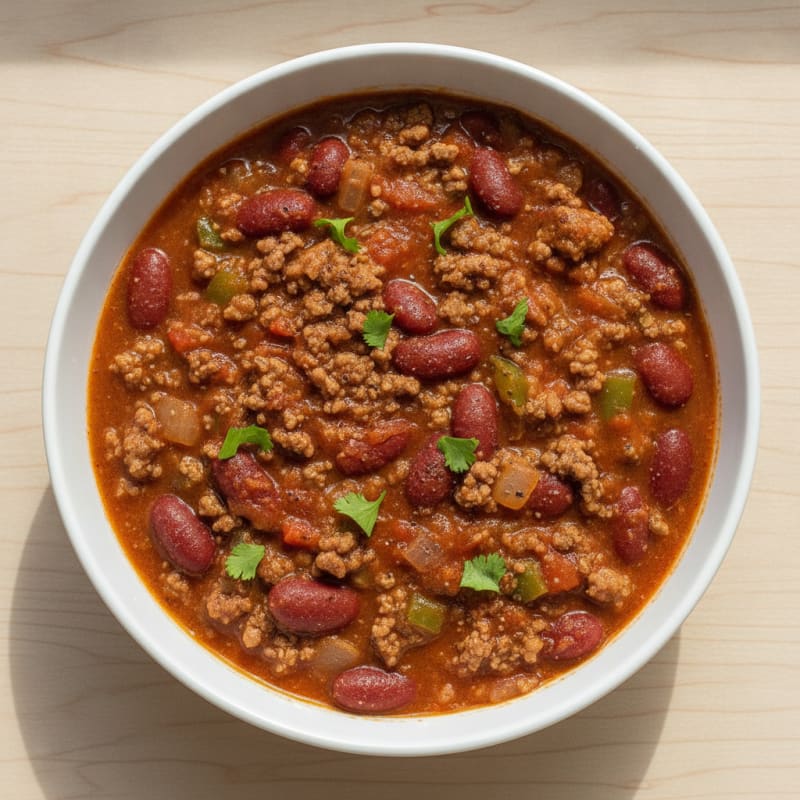 Lean Ground Beef and Bean Chili