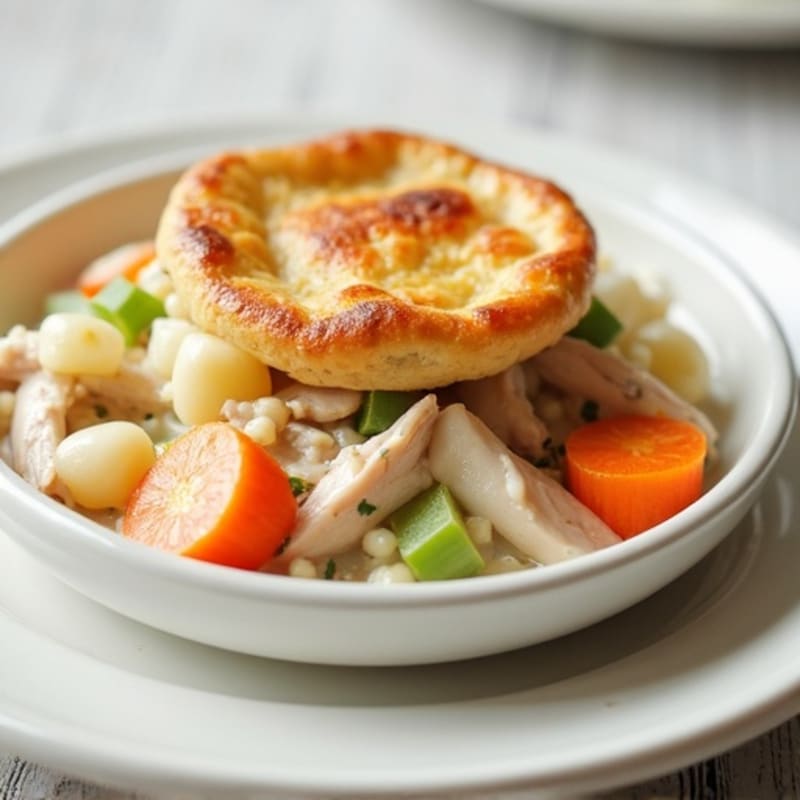 Lightened-Up Creamy Chicken and Root Vegetable Pot Pie