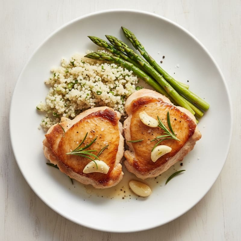 Pan-Seared Chicken Thighs with Herbs