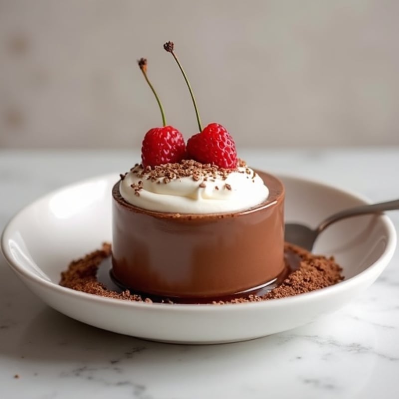 Silky Chocolate Protein Pudding with Greek Yogurt
