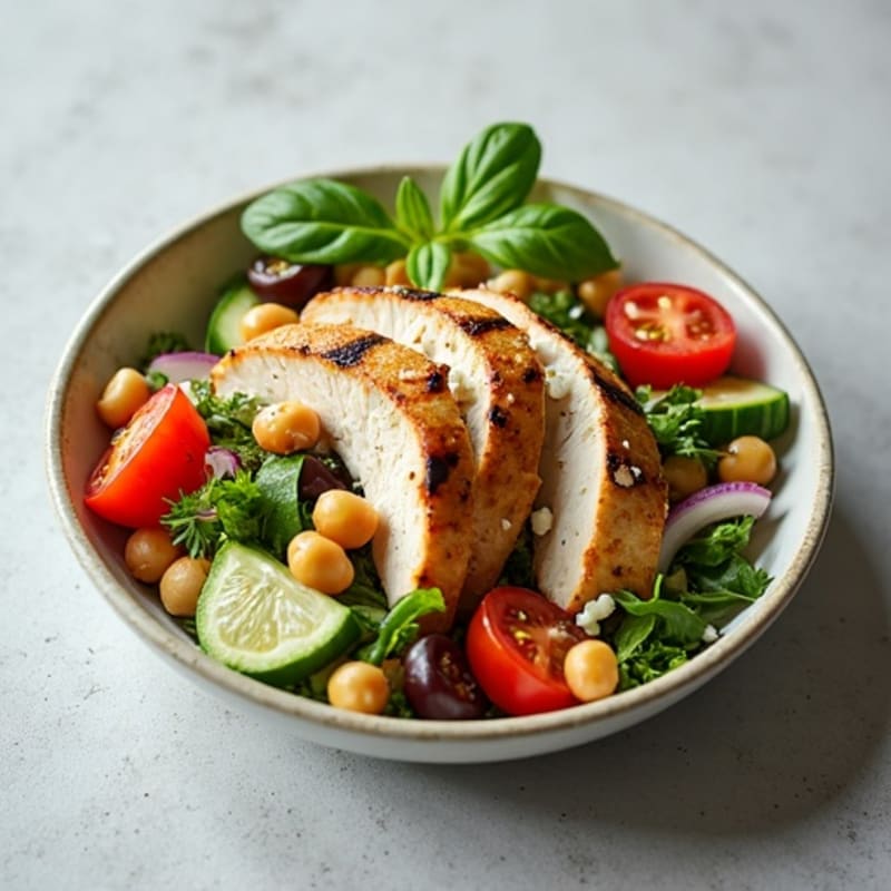 Fresh Mediterranean Chopped Salad with Lemon-Herb Vinaigrette